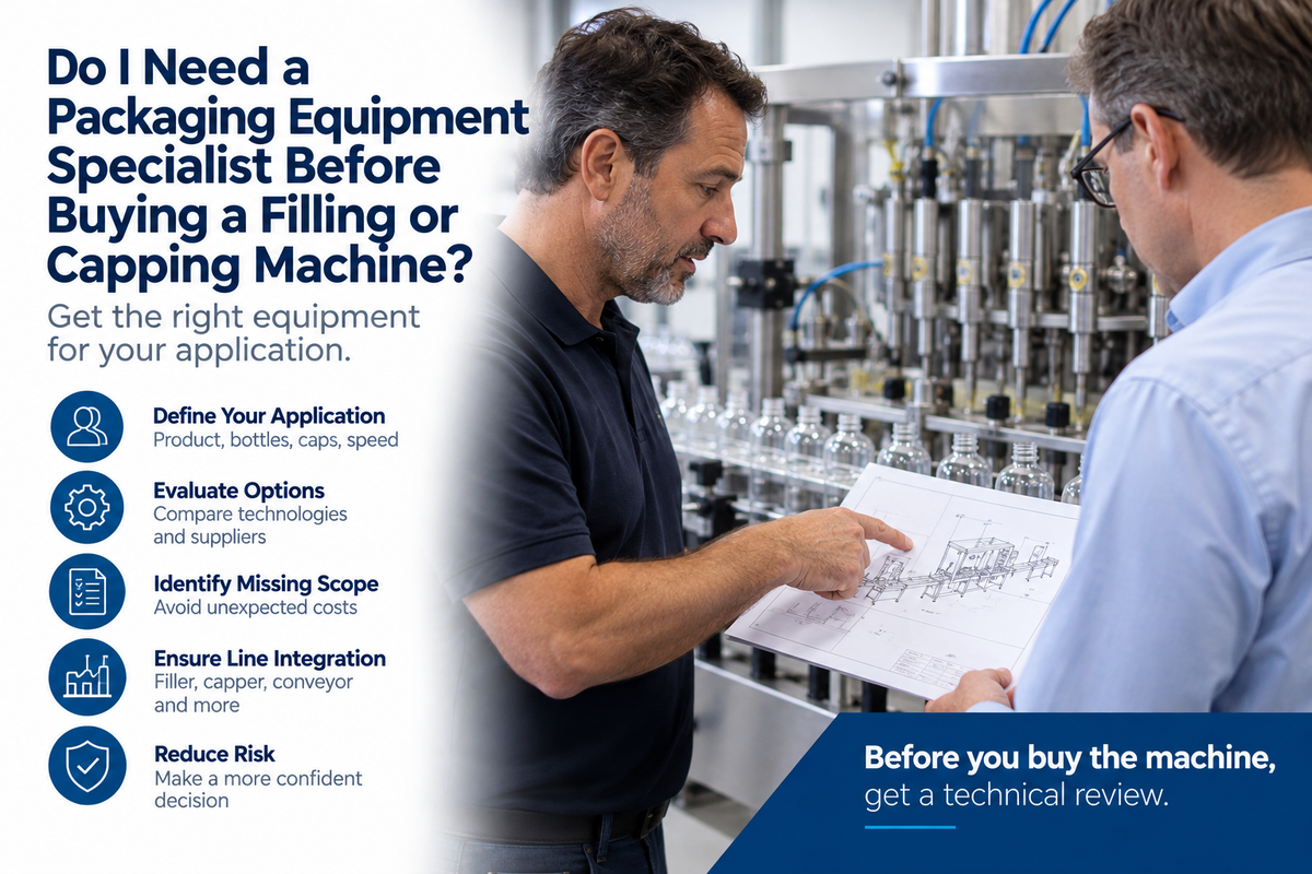 Do I Need a Packaging Equipment Specialist Before Buying a Filling or Capping Machine?