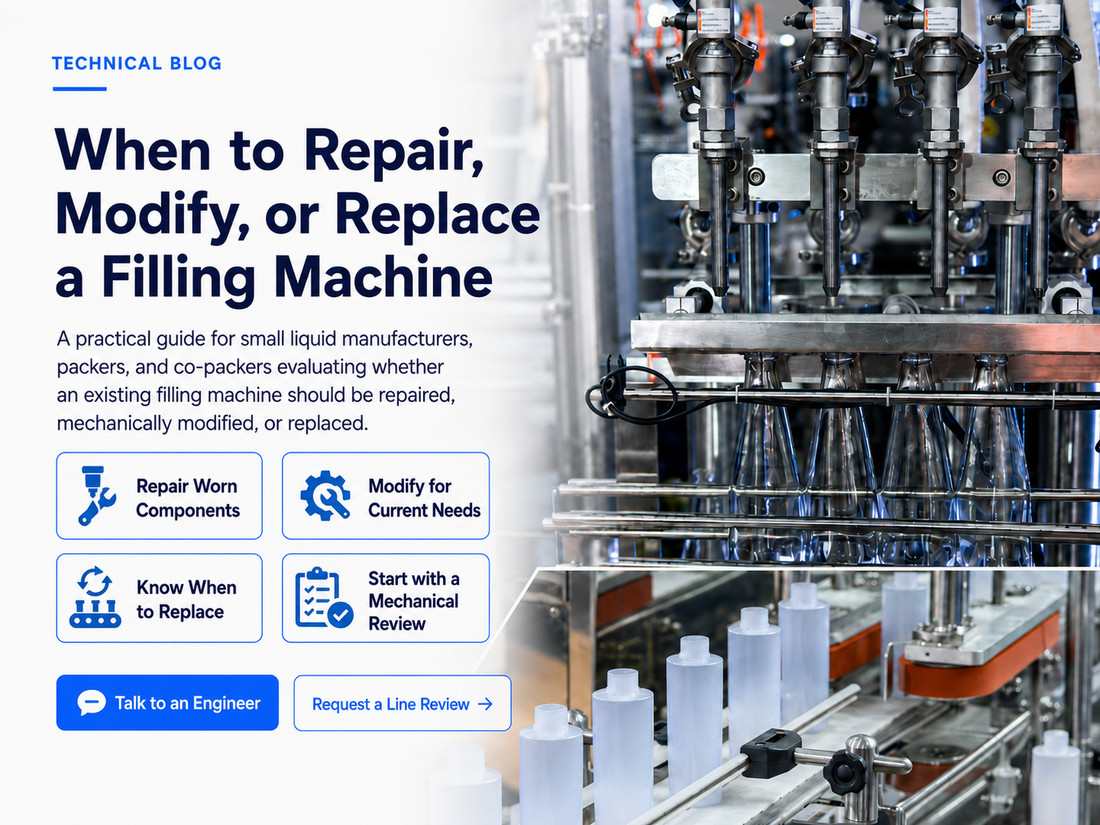 When to Repair, Modify, or Replace a Filling Machine