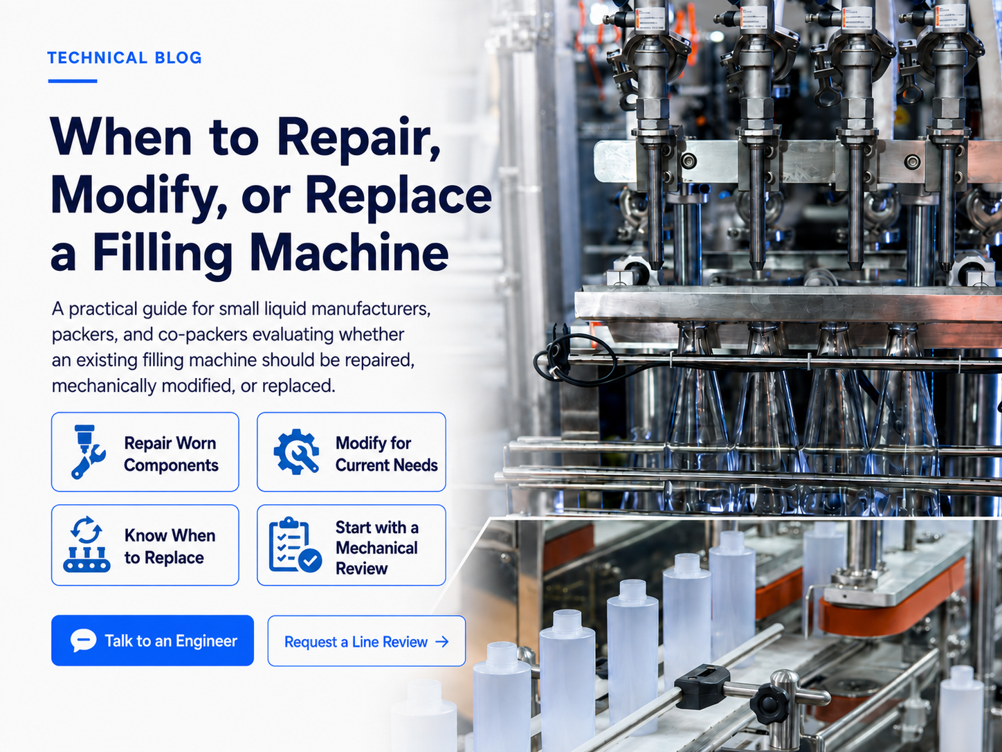 When to Repair, Modify, or Replace a Filling Machine